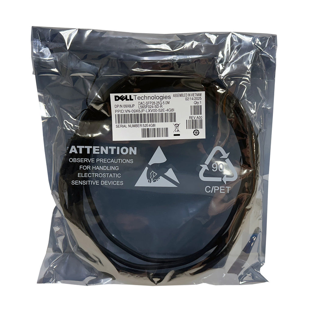 Dell SFP28 to SFP28 25GbE DAC 5M 9X8JP-RFB – Reacondicionado (3)