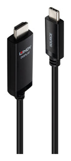 Lindy 43434 adaptador de cable de vídeo 2 m USB Tipo C HDMI Negro (5)