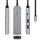 AISENS ASUC-4P002-GR base para portátil y replicador de puertos Alámbrico USB 3.2 Gen 1 (3.1 Gen 1) Type-C (2)