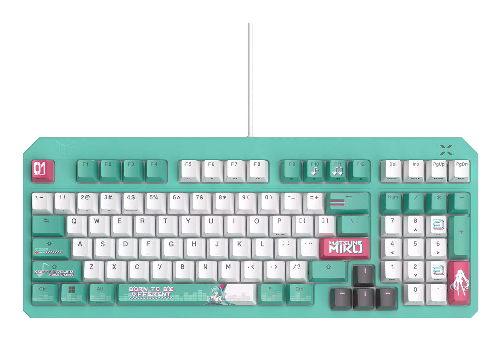 Asustek 90MP0460-BKUA30 - Hatsune Miku Edition, teclado, 96%, compact