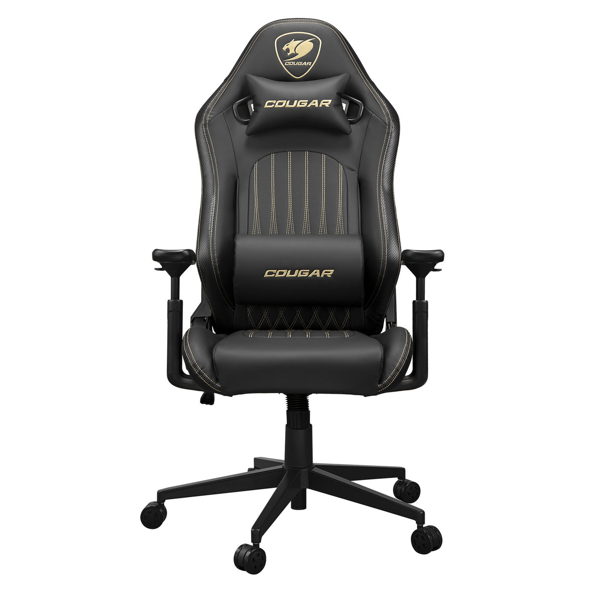 COUGAR CGR-EXP-ROB Silla para videojuegos de PC Asiento acolchado tapizado Negro, Oro