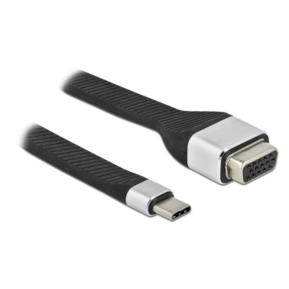 Techly ICOC-USBC-VGA adaptador de cable de vídeo 0,12 m USB Tipo C VGA (D-Sub) (3)