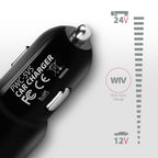 Axagon PWC-5V5 cargador de dispositivo móvil Teléfono móvil, Smartphone, Tableta, Universal Negro Encendedor de cigarrillos Carga rápida Auto (3)