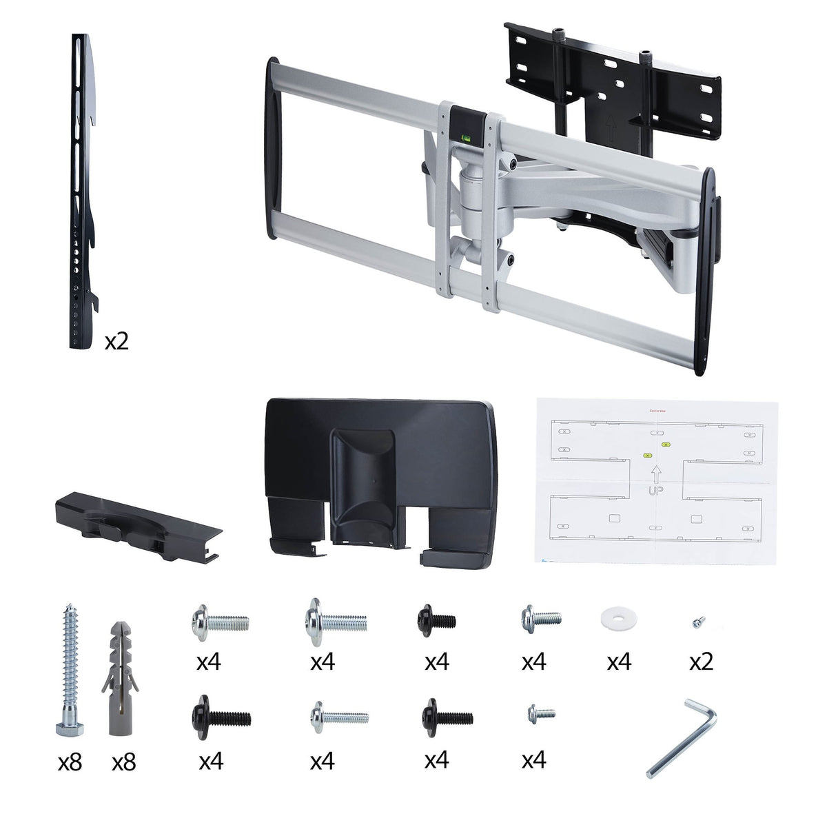 StarTech.com 100AP1-TV-WALL-MOUNT soporte para TV 2,54 m (100") Negro