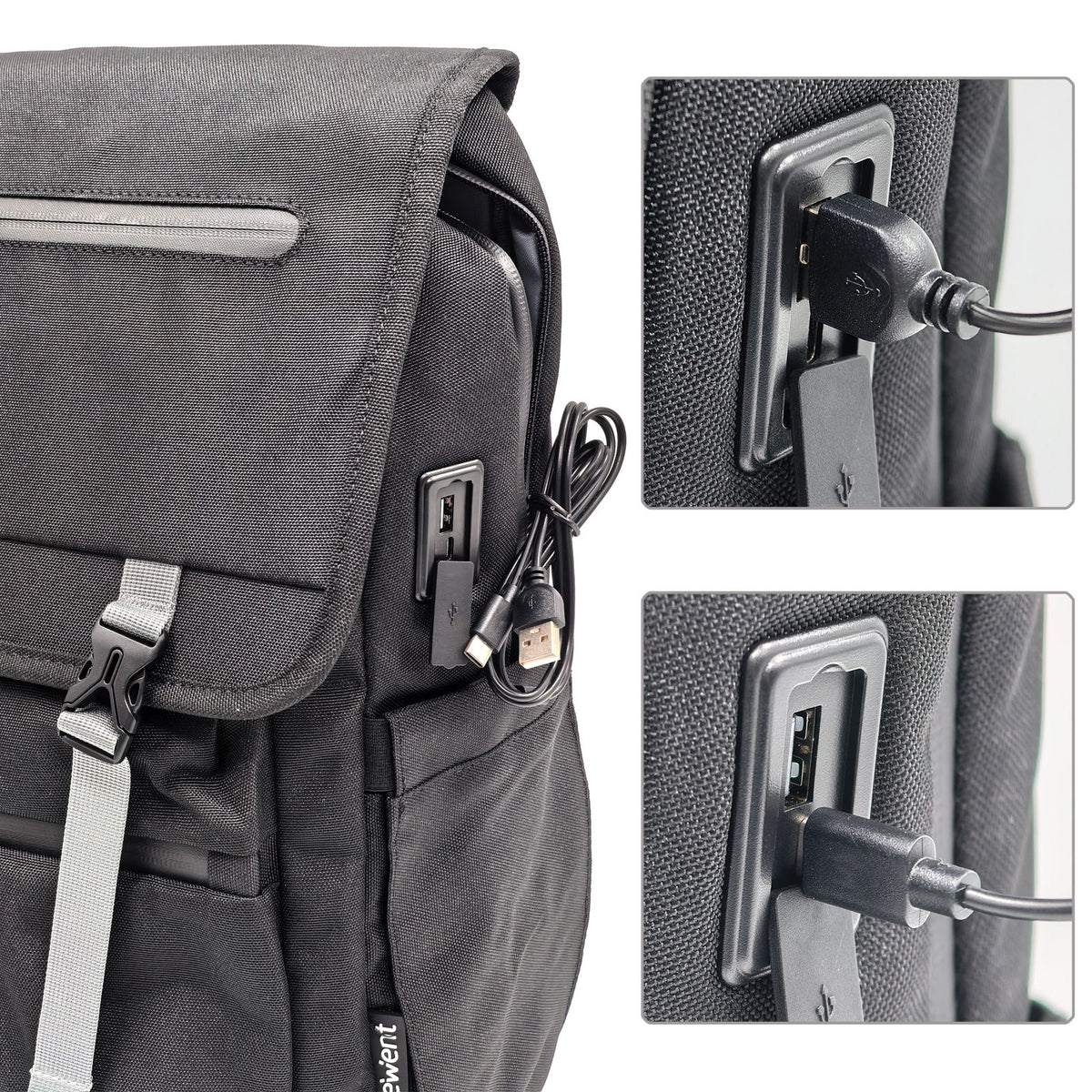 Ewent EW2537 maletines para portátil 40,9 cm (16.1") Mochila Negro (9)