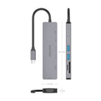 AISENS ASUC-7P048-GR base para portátil y replicador de puertos Alámbrico USB 3.2 Gen 1 (3.1 Gen 1) Type-C (5)