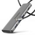 Axagon HMC-5H USB-C 3.2 Gen 1 hub 3x USB-A 4K HDMI PD 100W - Silber Alámbrico USB 3.2 Gen 1 (3.1 Gen 1) Type-C Plata