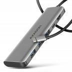 Axagon HMC-5H USB-C 3.2 Gen 1 hub 3x USB-A 4K HDMI PD 100W - Silber Alámbrico USB 3.2 Gen 1 (3.1 Gen 1) Type-C Plata