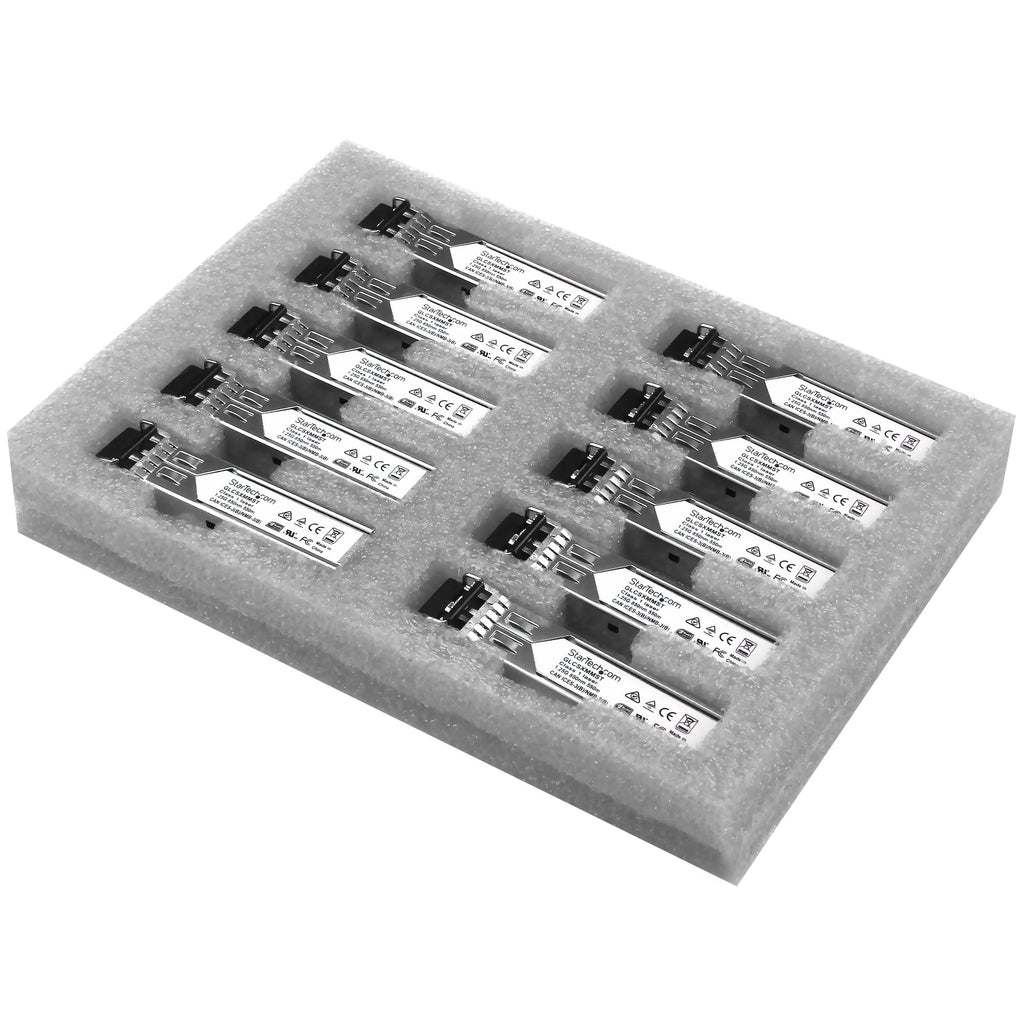 StarTech.com GLCSXMM10PST red modulo transceptor Fibra óptica 1250 Mbit/s