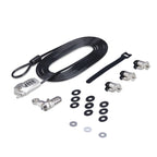 StarTech.com 3M4-DESK-LOCKING-KIT cable antirrobo Negro, Plata