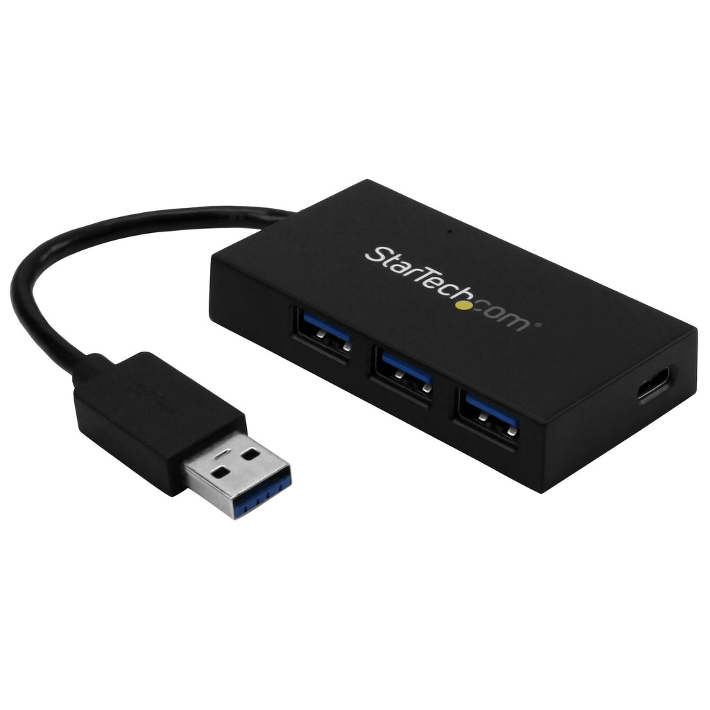 StarTech.com HB30A3A1CSFS hub de interfaz USB 3.2 Gen 1 (3.1 Gen 1) Type-A 5000 Mbit/s Negro