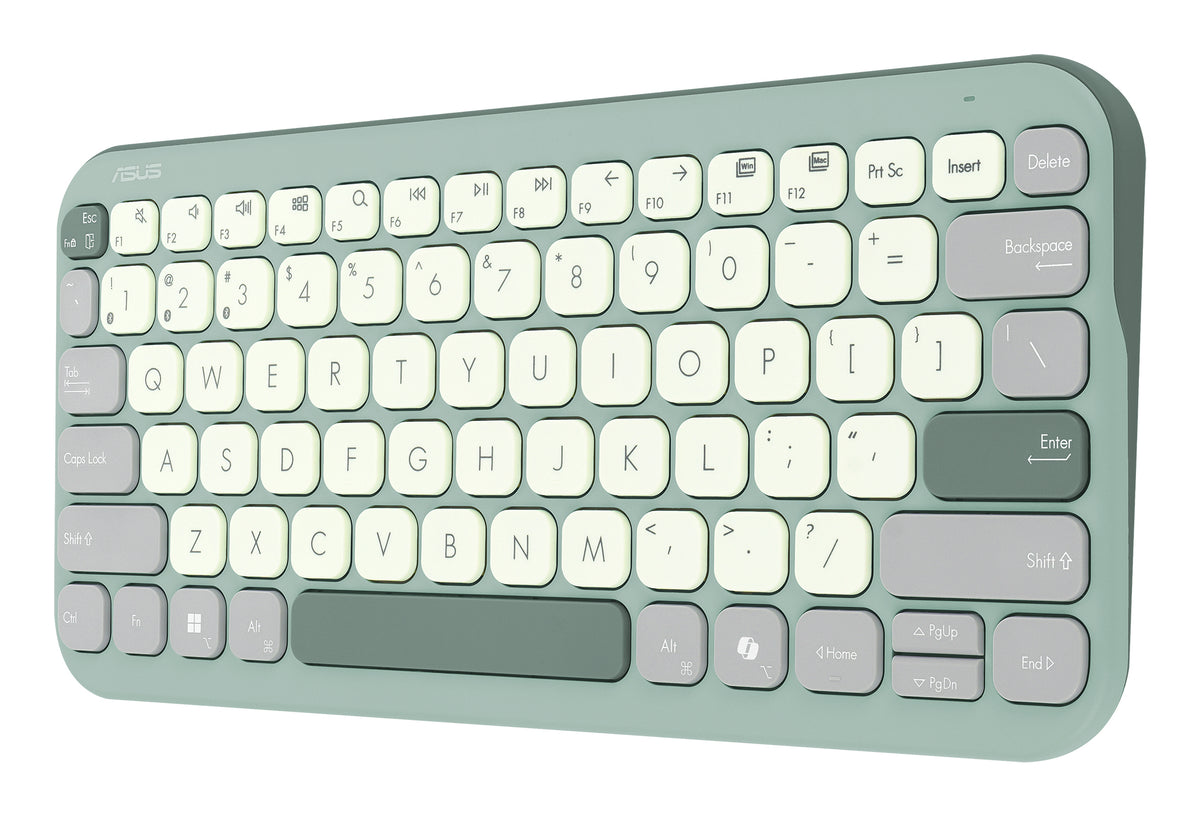 ASUS Marshmallow Keyboard KW100 teclado Hogar Bluetooth QWERTZ Alemán Verde (4)