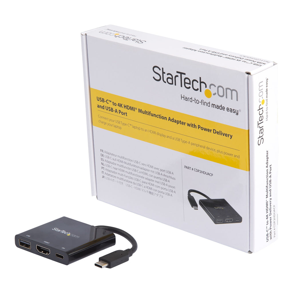 StarTech.com CDP2HDUACP base para portátil y replicador de puertos Alámbrico USB 3.2 Gen 1 (3.1 Gen 1) Type-C Negro (6)