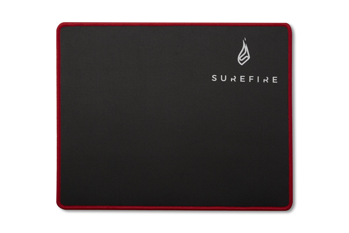 SureFire Silent Flight 320 Alfombrilla de ratón para juegos Negro, Rojo