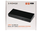 2-Power DOC0110A base para portátil y replicador de puertos Alámbrico USB 3.2 Gen 1 (3.1 Gen 1) Type-B Negro (4)
