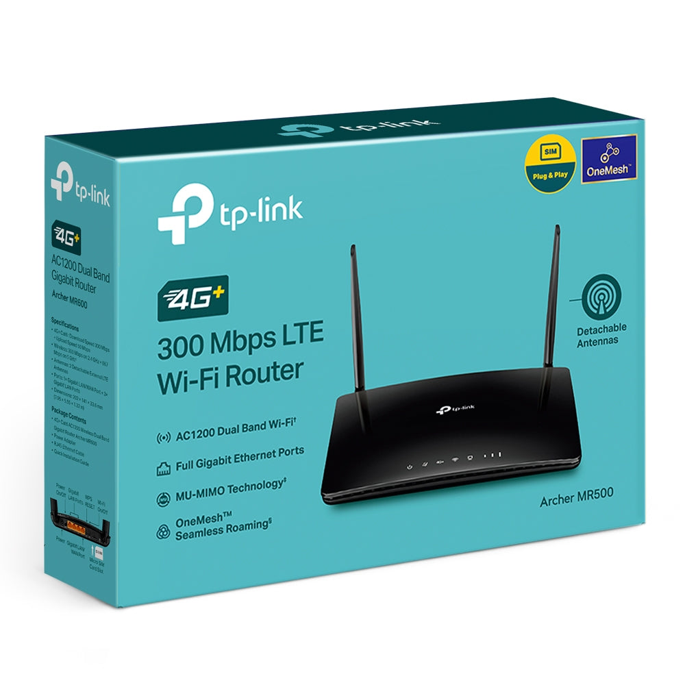 TP-Link Archer MR500 router inalámbrico Gigabit Ethernet Doble banda (2,4 GHz / 5 GHz) 4G Negro (6)