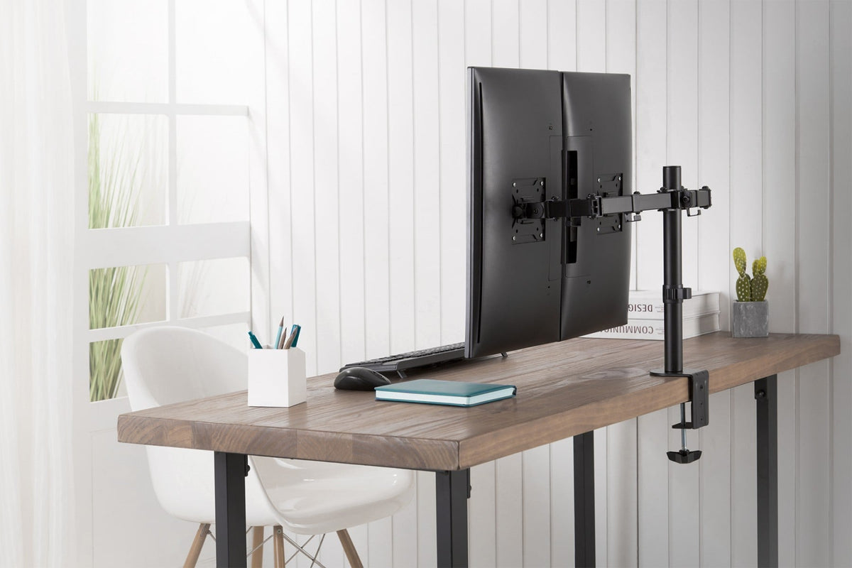 Digitus Support double écran universel avec fixation par serrage (3)