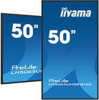 iiyama LH5065UHSB-B1AG pantalla de señalización Pantalla plana para señalización digital 125,7 cm (49.5") LCD Wifi 800 cd / m² 4K Ultra HD Negro Procesador incorporado Android 11 24/7 (2)