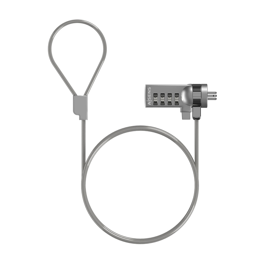 AISENS ASLK-D40N01-SL cable antirrobo Plata 1,5 m (2)