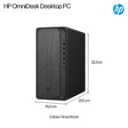 HP OmniDesk M02-0005na AMD Ryzen™ 5 8500G 8 GB DDR5-SDRAM 1 TB SSD Windows 11 Home Tower PC AI PC Black (5)