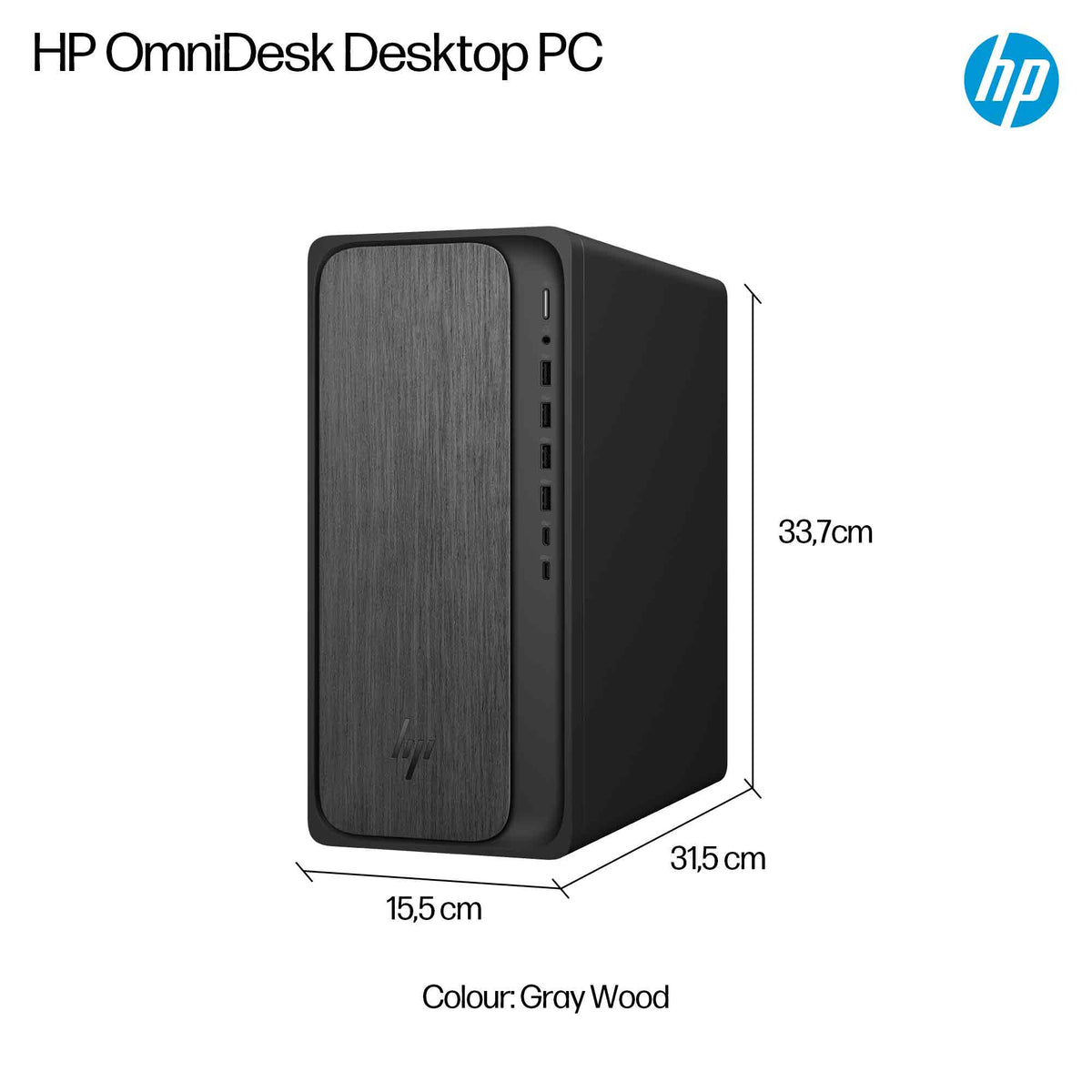 HP OmniDesk M02-0005na AMD Ryzen™ 5 8500G 8 GB DDR5-SDRAM 1 TB SSD Windows 11 Home Tower PC AI PC Black (5)