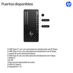 HP None Intel Core Ultra 9 285 32 GB DDR5-SDRAM 1 TB SSD NVIDIA GeForce RTX 5060 Ti Windows 11 Pro Torre Puesto de trabajo AI Workstation, AI PC Negro (5)