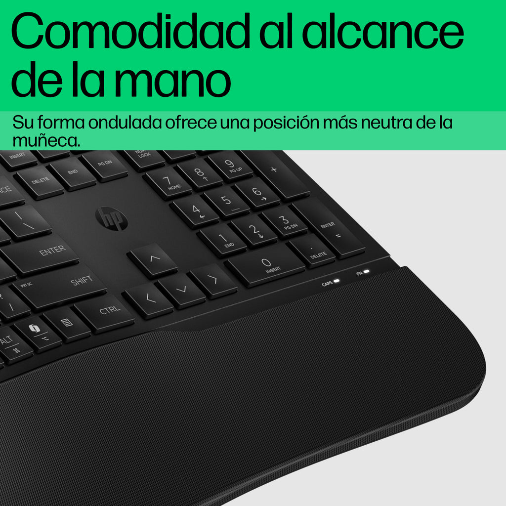 HP 480 Comfort Wired Keyboard teclado Hogar USB Negro (5)