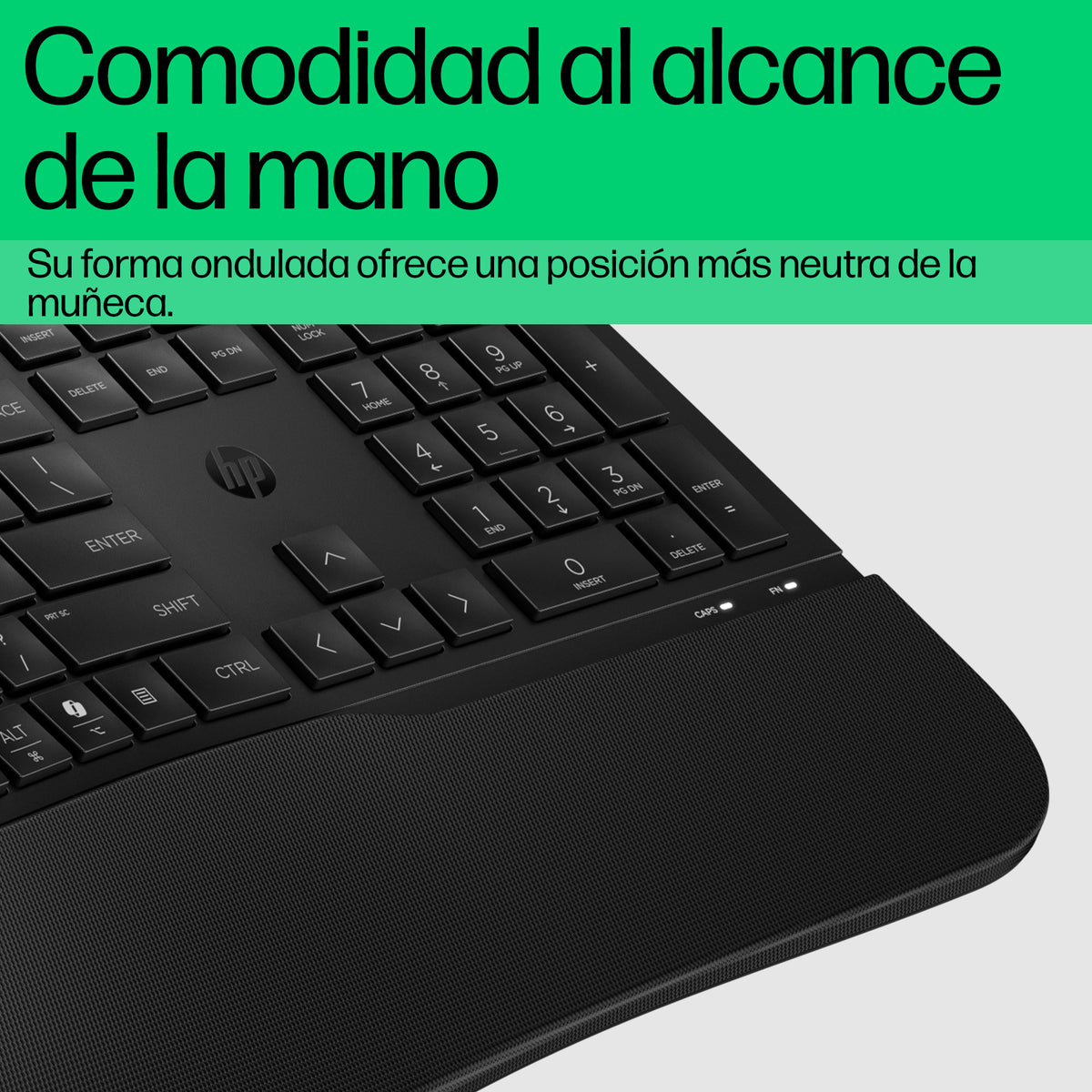 HP 480 Comfort Wired Keyboard teclado Hogar USB Negro (5)