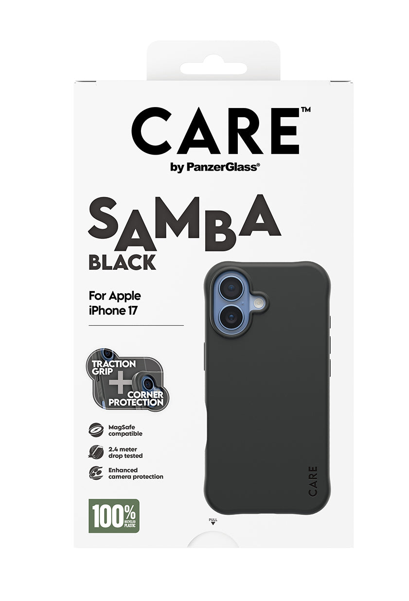 PanzerGlass CARE™ by ® Samba Case Black w. MagSafe iPhone 17 funda para teléfono móvil Negro (3)