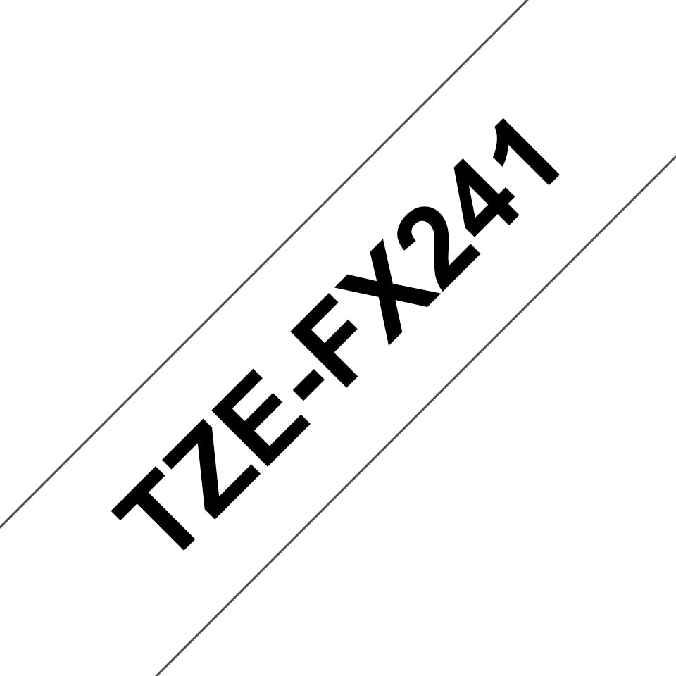 Brother TZE-FX241 cinta para impresora de etiquetas Negro sobre blanco TZ (2)