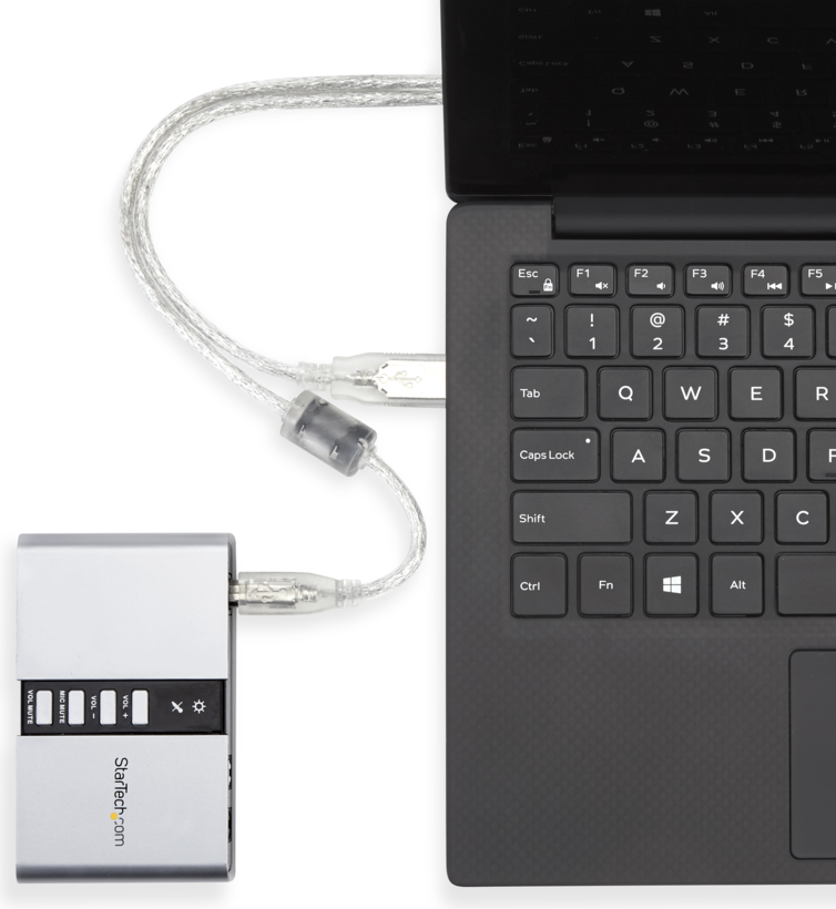 Startech ICUSBAUDIO7D - USB B, Mini-Jack, Tarjeta de sonido, 48 kHz, 7.1 (4)