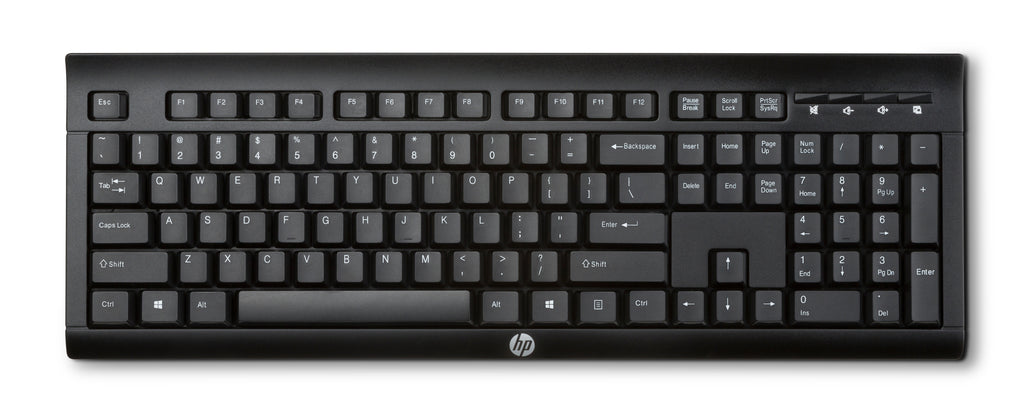 HP K2500 Wireless Keyboard teclado Hogar RF inalámbrico Negro (2)