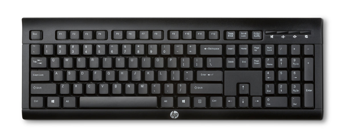 HP K2500 Wireless Keyboard teclado Hogar RF inalámbrico Negro (2)