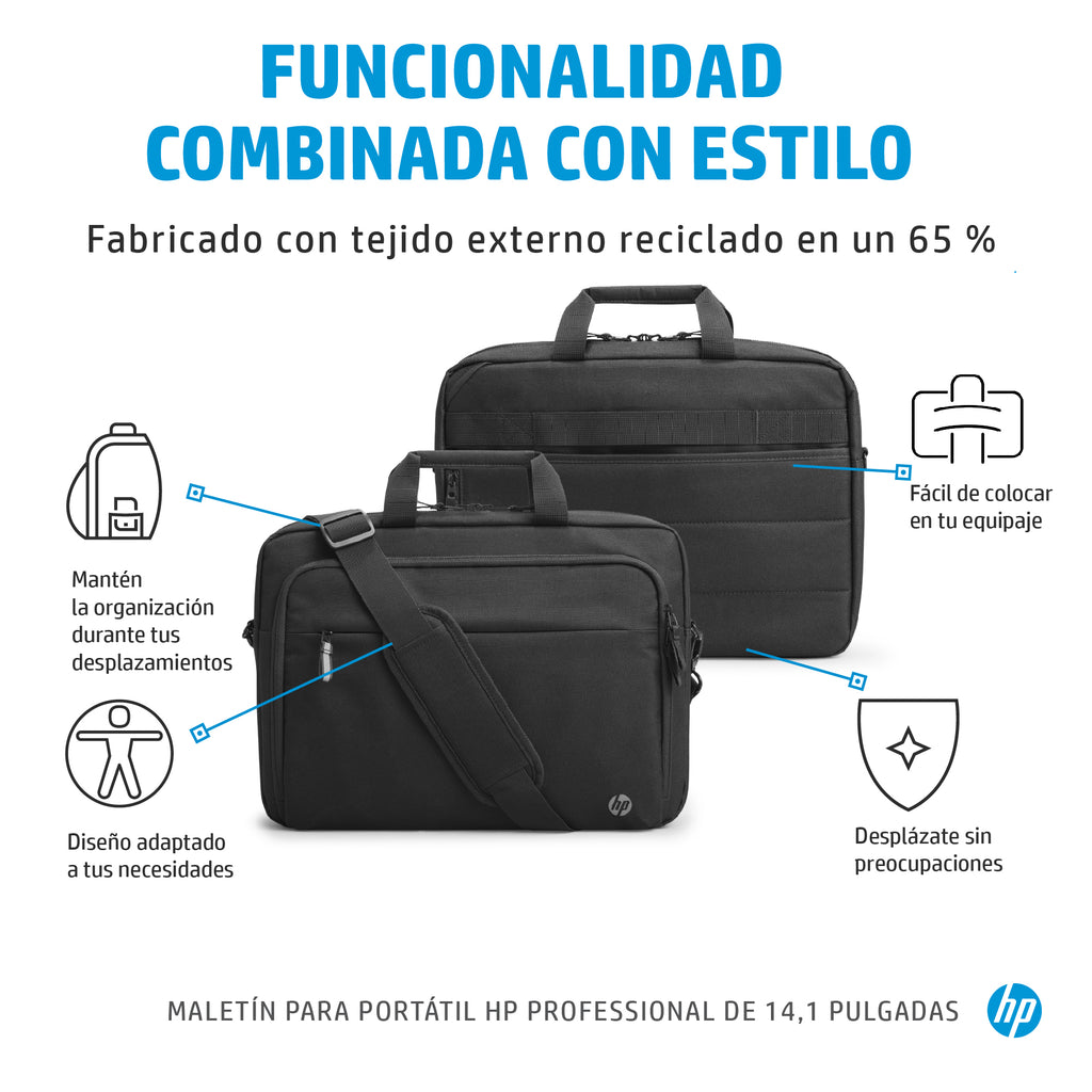 HP Professional 14.1 Laptop Bag 35,8 cm (14.1") Bandolera Negro (6)