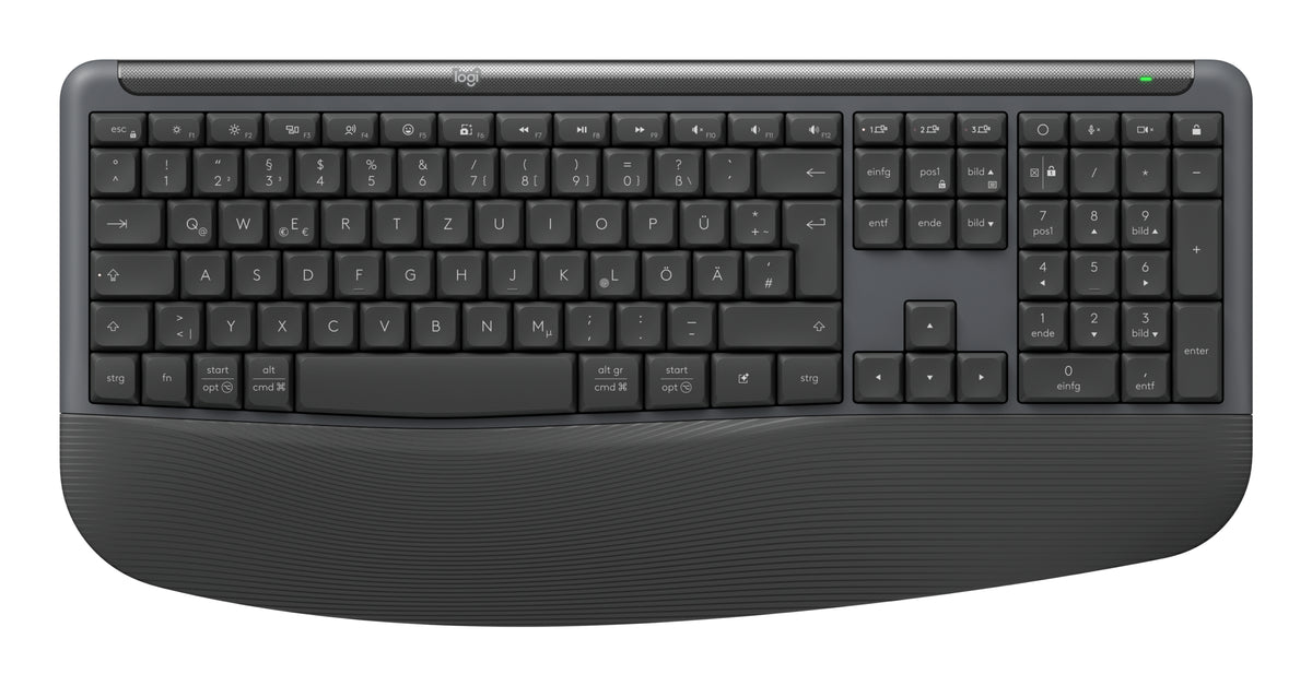 Logitech Signature Comfort Plus Combo MK880 teclado Ratón incluido Universal RF Wireless + Bluetooth QWERTZ Alemán Grafito (5)