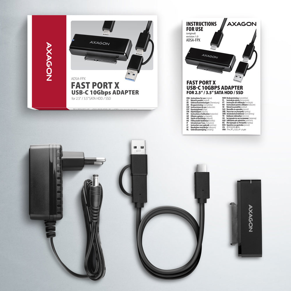 Axagon ADSA-FPX tarjeta y adaptador de interfaz SATA (6)