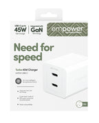 PanzerGlass empower™ by ® Turbo 45W Charger incl. 2 x USB-C | EU Plug | Silver White Smartphone Blanco Corriente alterna Carga rápida Interior (3)