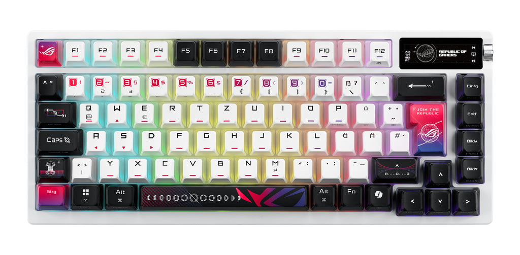 ASUS ROG Azoth X teclado Juego USB + RF Wireless + Bluetooth QWERTZ Blanco (3)