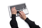 Mousetrapper Alpha - Nordic teclado Ratón incluido Oficina USB + Bluetooth QWERTY Nórdico Negro, Plata (4)