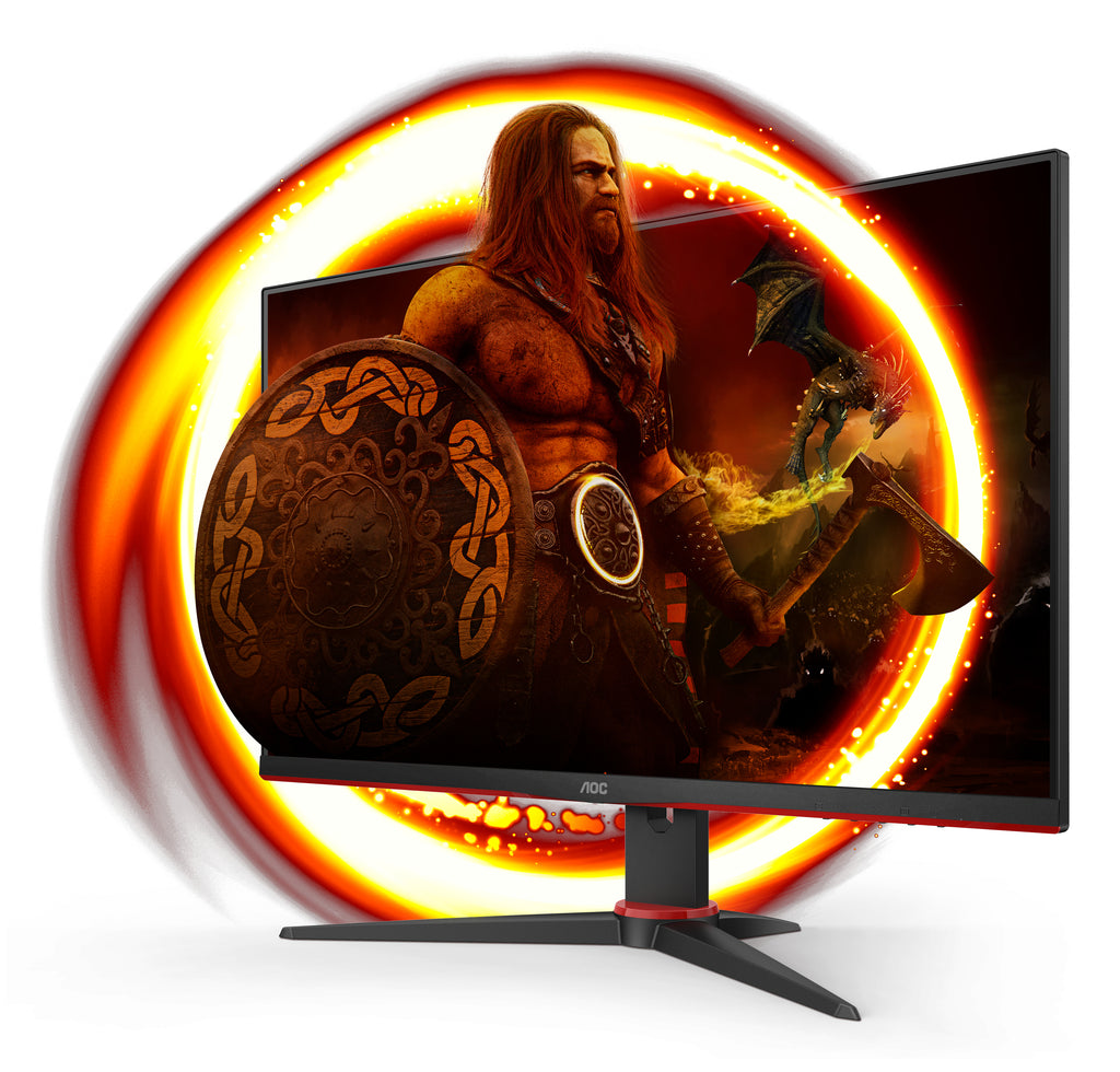 AOC G2 24G2SPAE/BK pantalla para PC 60,5 cm (23.8") 1920 x 1080 Pixeles Full HD LED Negro, Rojo (4)