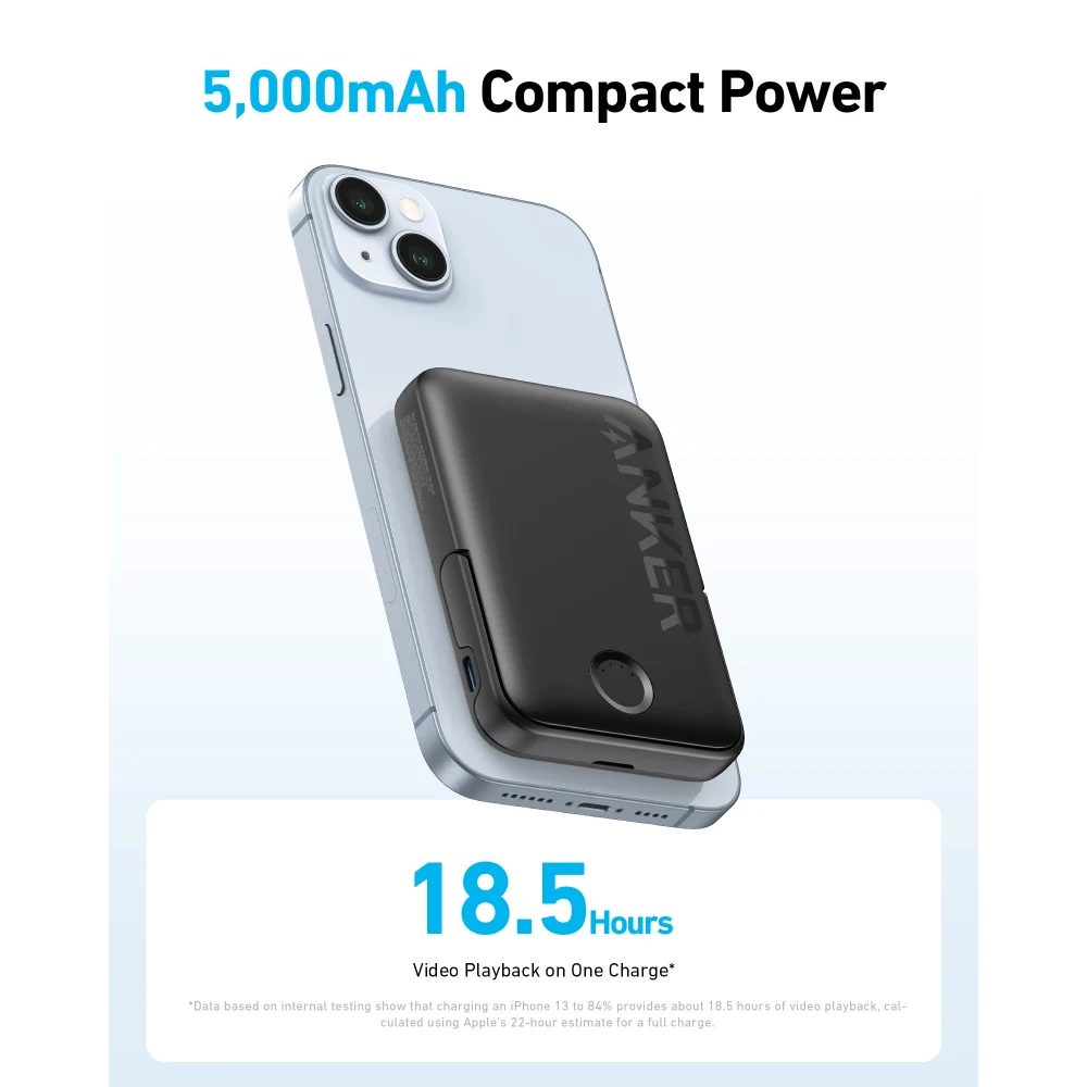 Anker 322 MagGo 5000 mAh carga inalámbrica Negro (3)