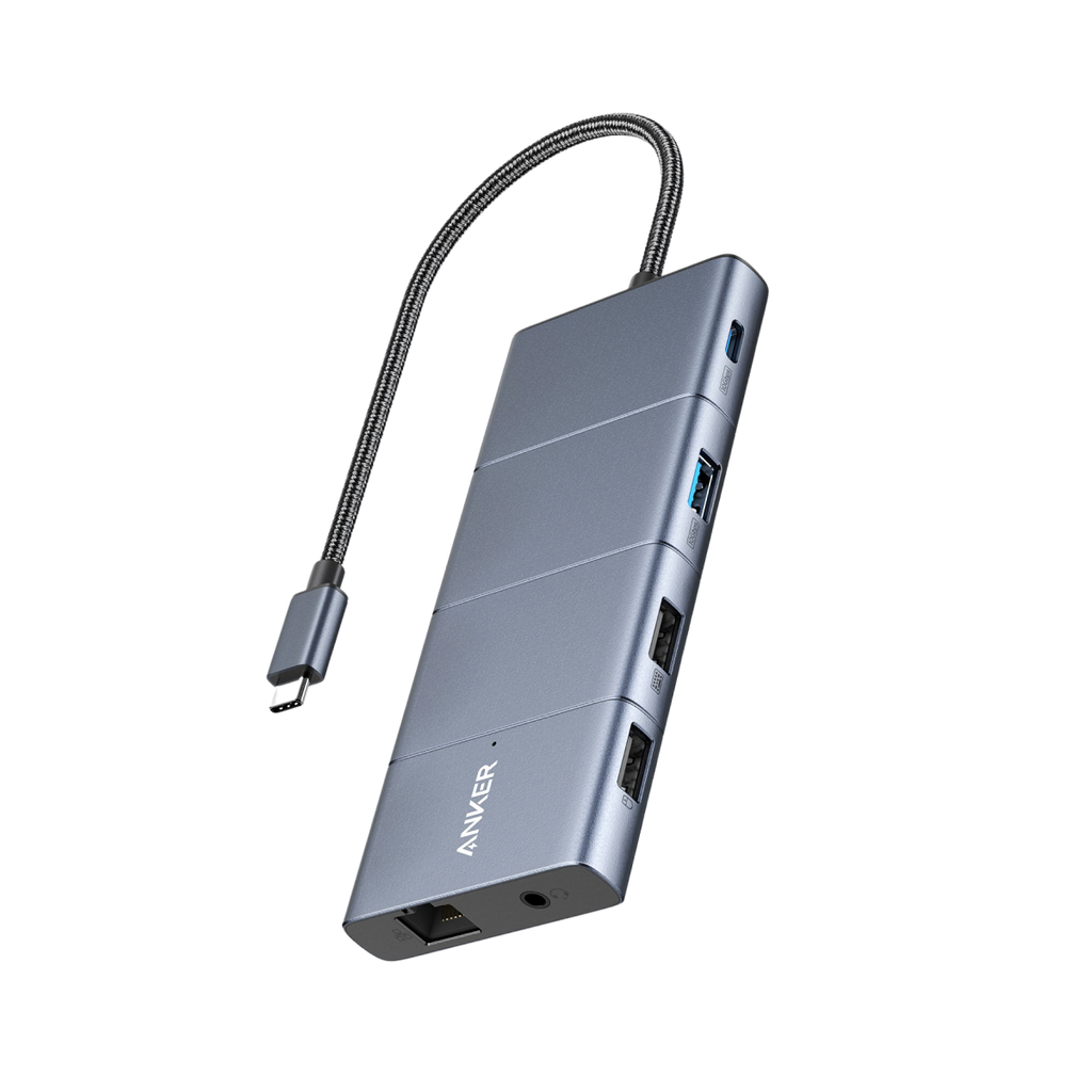 Anker Innovations A83880A1 hub de interfaz USB Type-C 10000 Mbit/s Gris
