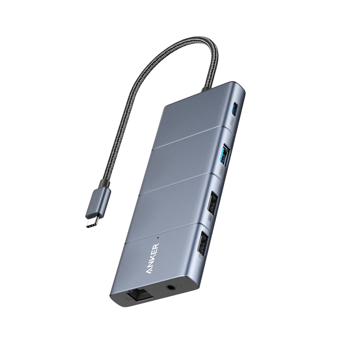 Anker Innovations A83880A1 hub de interfaz USB Type-C 10000 Mbit/s Gris