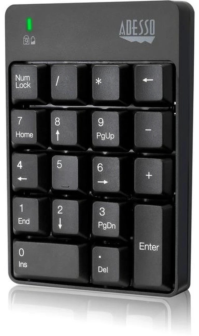 Adesso WKB-6010UB - teclado numérico de 18 teclas inalámbrico resistente vista 2