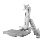 Amer Mounts AMR1AWS soporte/base de monitor 61 cm Pared Gris