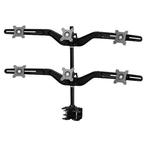 Amer Mounts AMR6C soporte/base de monitor 61 cm Escritorio Negro