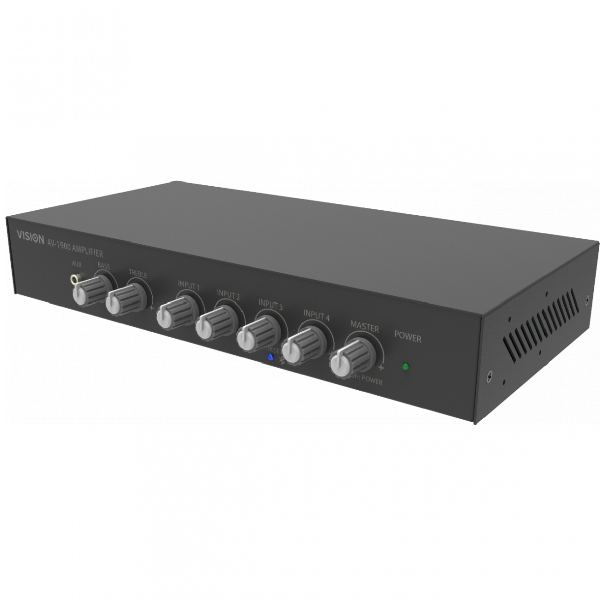 Vision AV-1900 - Amplificador de audio de baja impedancia, 2 x 50w