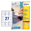 Avery L6114-20 Etiquetas antimanipulación 20 hojas - 27 Etiquetas por hoja