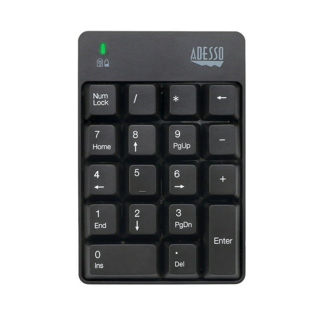 Adesso WKB-6010UB - teclado numérico de 18 teclas inalámbrico resistente