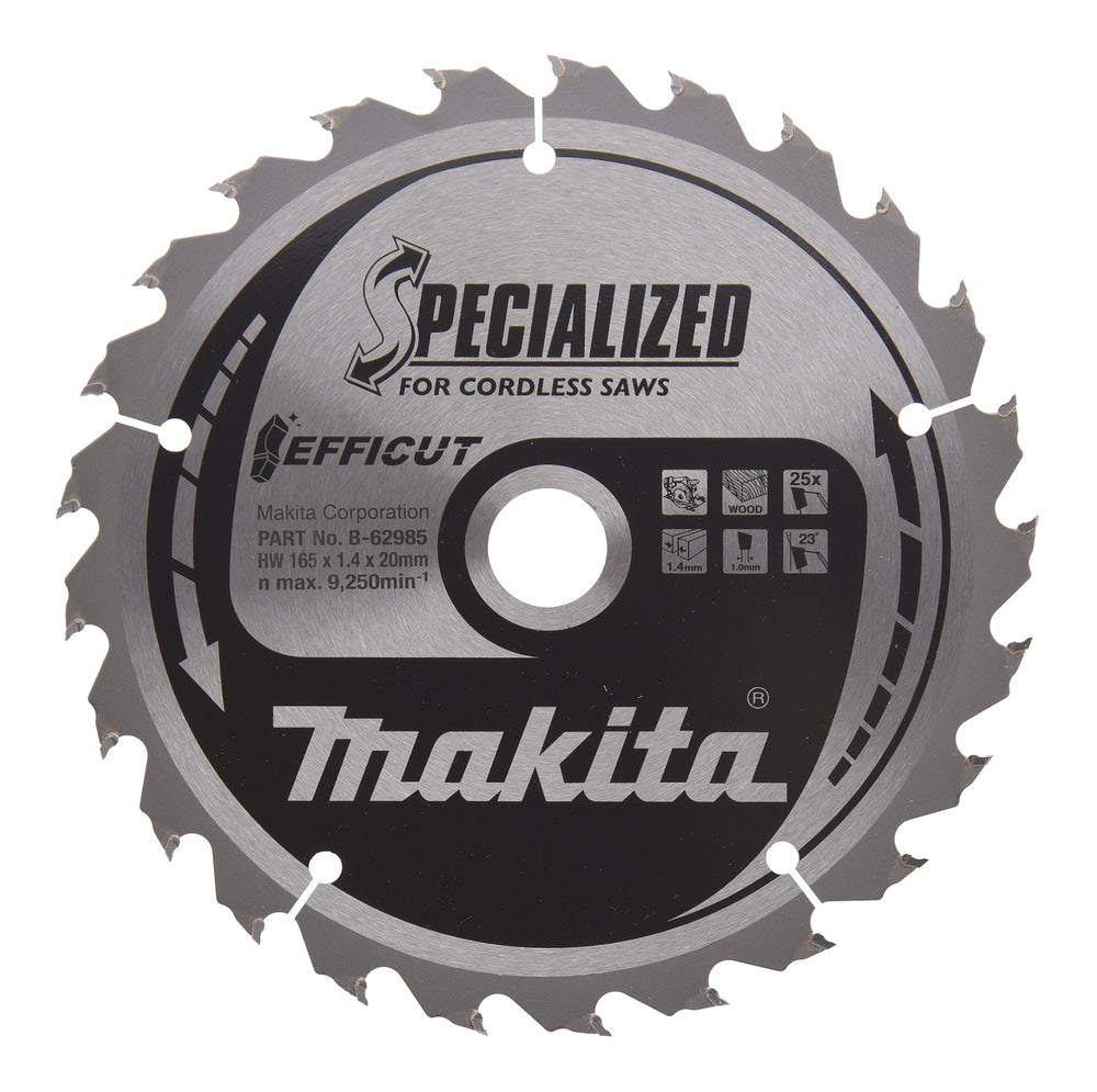 Makita Efficut 165mm Circular Saw Blade B-62985